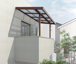 造り付けバルコニー用屋根タイプ 3966da299e55d2bfa38f760695ab7c37